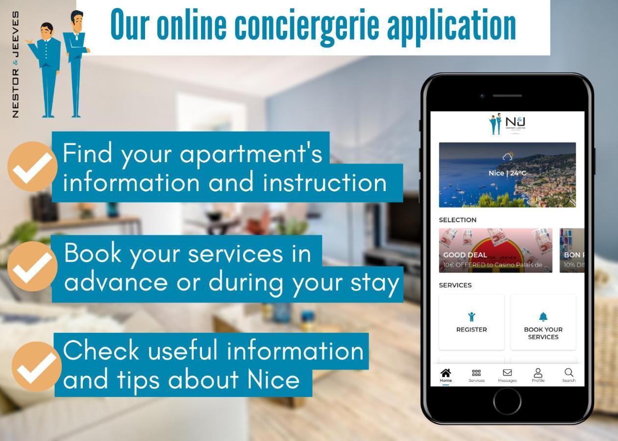 Апартаменты Nestor&Jeeves - Lido Beach - Central - Very Close Sea - Pedestrian Zone Ницца Экстерьер фото